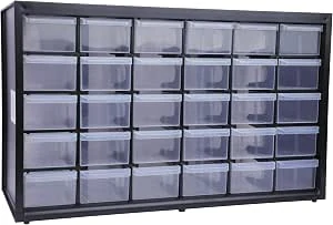 Stanley 1-93-980 Opbergdoos met vakken, zwart/transparant