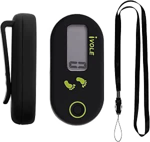 TaimeiMao Stappenteller om te wandelen, mini elektronische stappenteller, 3D-stappenteller, clip, draagbare digitale stappenteller, fitnesstracker voor wandelen, hardlopen, wandelen, sport, training,