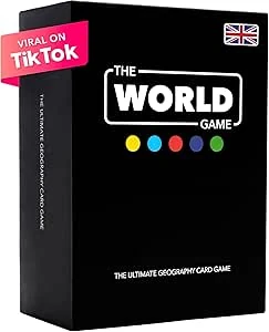 The World Game - English - Aardrijkskunde Kaartspel - Educatief Bordspel voor Kinderen, Familie & Volwassenen - Gaaf Leercadeau Idee voor Tienerjongens & Meisjes