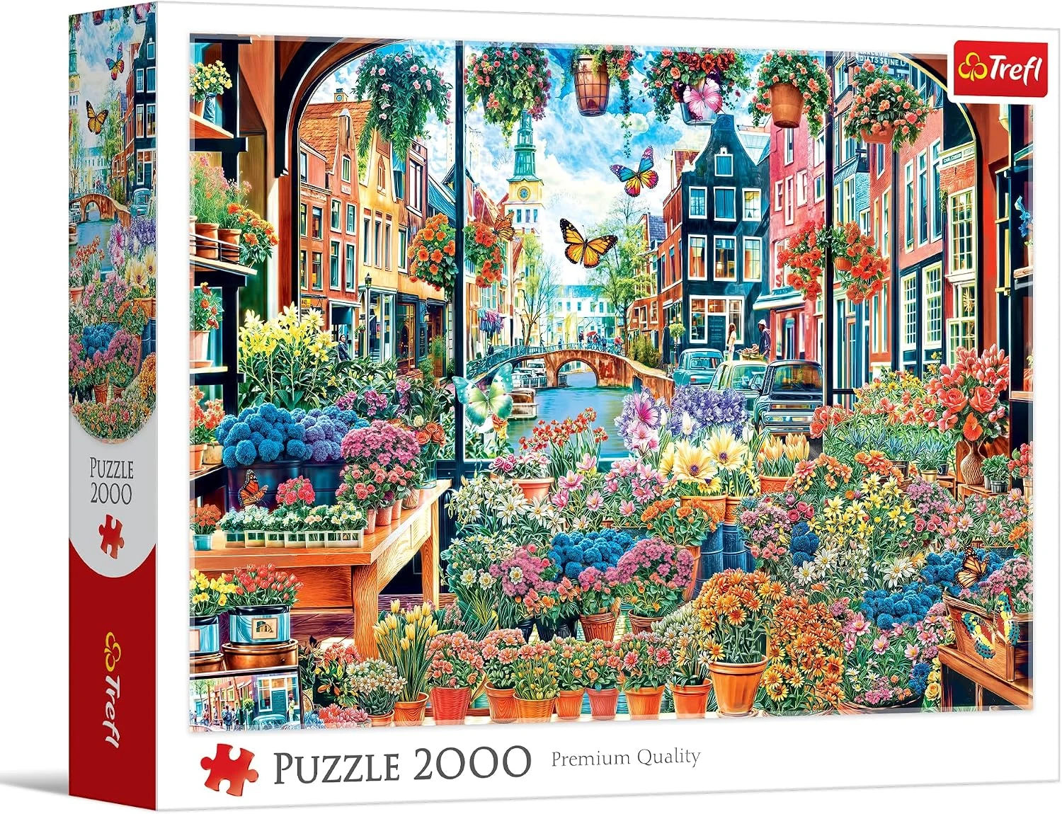 Trefl - Puzzels 2000 Stukjes, Bloemenwinkel in Amsterdam, Nederland