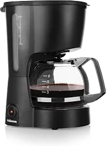 Tristar Koffiemachine, 6 Kopjes Capaciteit, 600W, Warmhoudfunctie, Automatische Uitschakeling, Permanent Filter, Druppelvrij Systeem, Compact en Draagbaar, Gemakkelijk te Reinigen, CM-1246