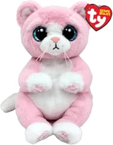 TY Lillibelle Bellie Beanie voor katten, 6 inch, beanie voor baby's, zacht pluche dier, verzamelstuk, knuffelige stoffen teddy