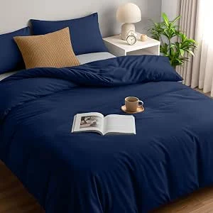 Utopia Bedding Dekbedovertrek 200x200 cm + 2 Kussenslopen 50x75 cm, Marine