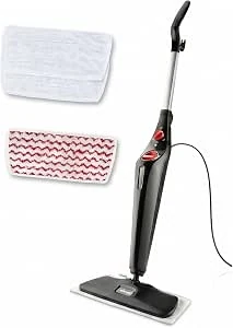 Vileda Steam PLUS XXL stoomreiniger incl. PowerPad, verwijdert tot 99,9% van de bacteriën, alle vloeren,zwart