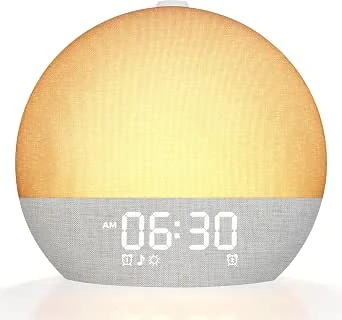 Wake-up light met zonsopgangssimulatie, 30 Natuurgeluiden, Bluetooth