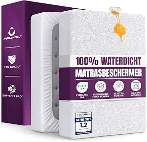 Waterdichte Matrasbeschermer 160x200 cm, Tot 30 cm Hoog