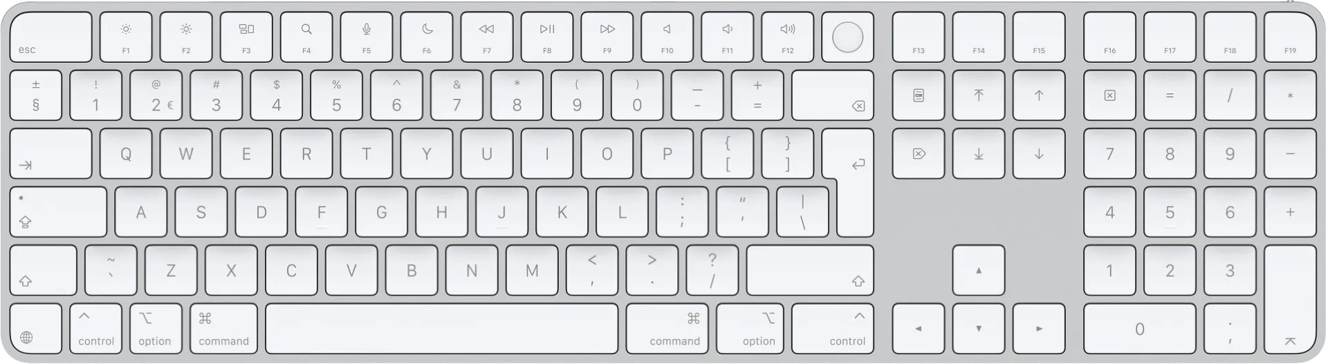 Apple Magic Keyboard met numeriek toetsenblok en Touch ID (2024)