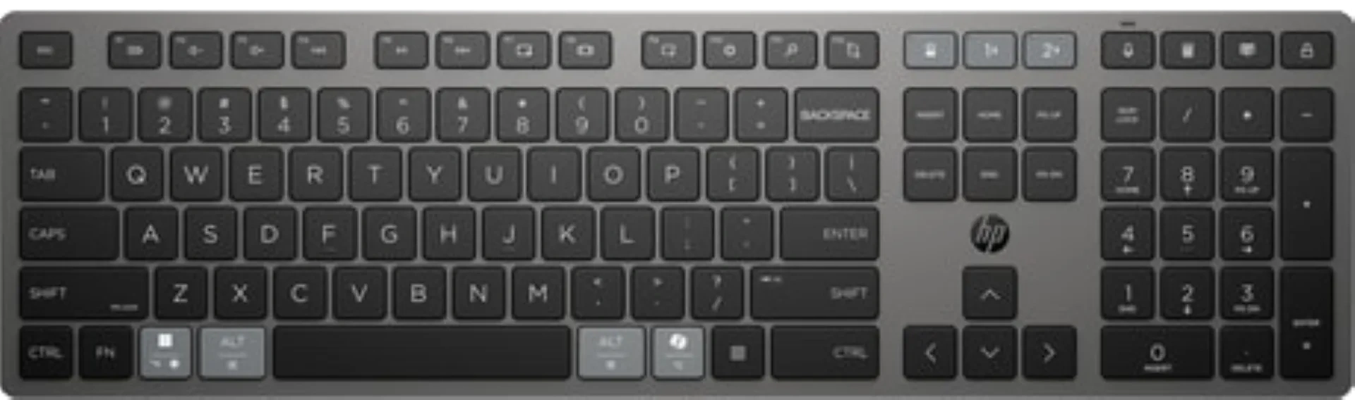 HP 720 Dual-Mode Draadloos Toetsenbord QWERTY
