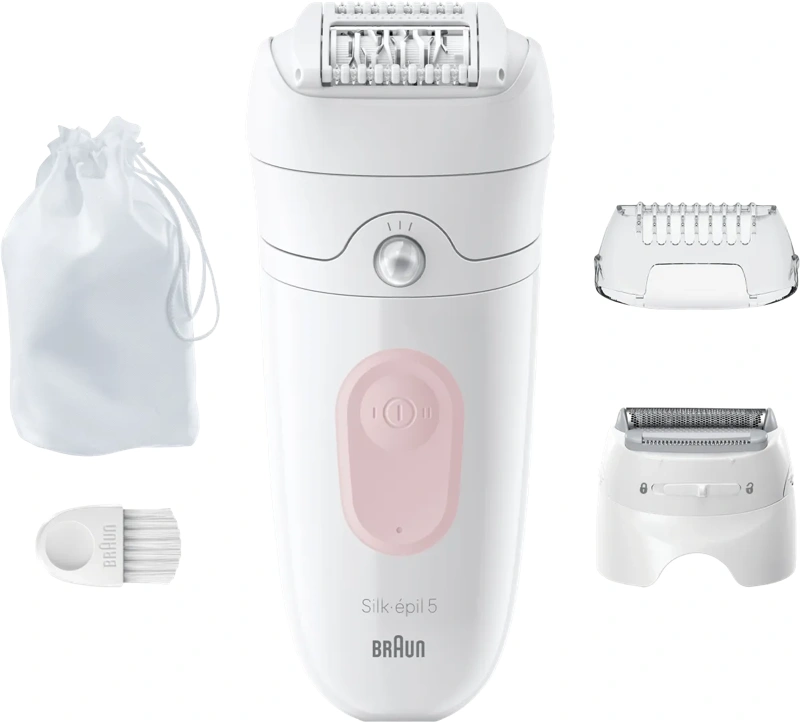 Braun Silk·épil 5 5-030 Wit/Flamingo