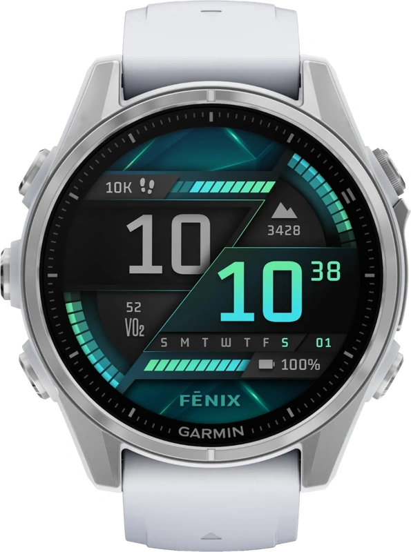 Garmin Fenix 8 Zilver/Wit 43mm