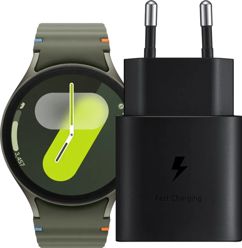 Samsung Galaxy Watch 7 Groen 44mm + Oplader 25W