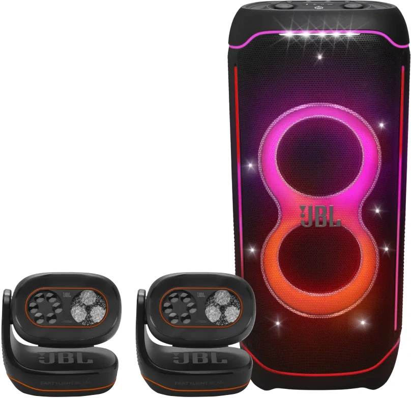 JBL Partybox Ultimate + 2x JBL Partylight Beam