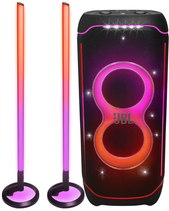 JBL Partybox Ultimate + 2x JBL Partylight Stick