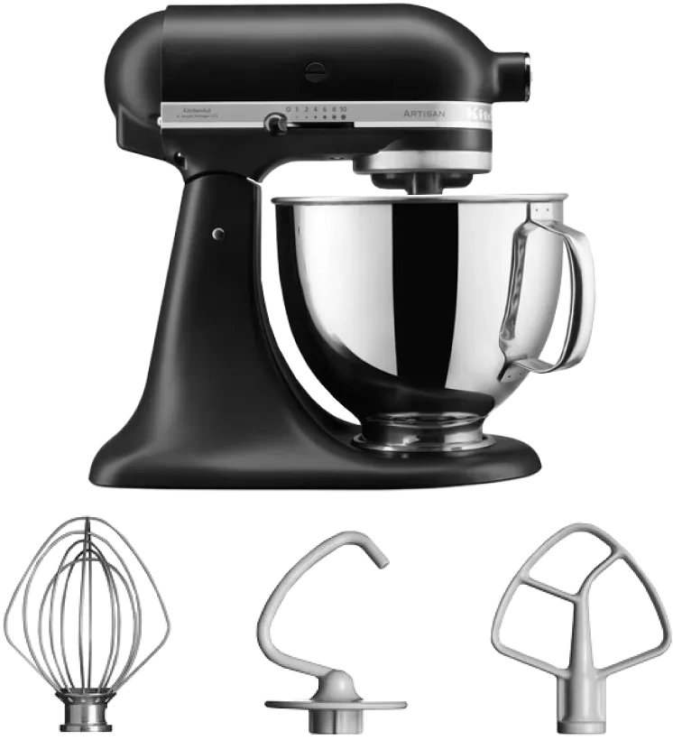 KitchenAid Artisan Mixer 5KSM125EBM Mat Zwart