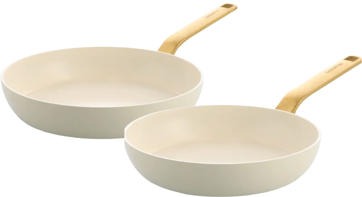 Greenpan Evolution Koekenpannenset 24 + 28 cm Cream White