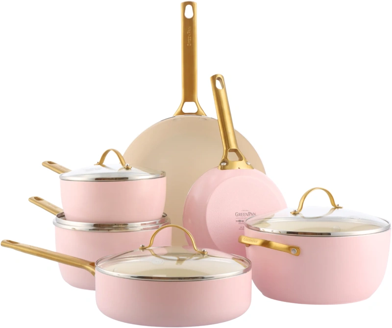 GreenPan Padova Reserve Pannenset 10-delig Blush Pink