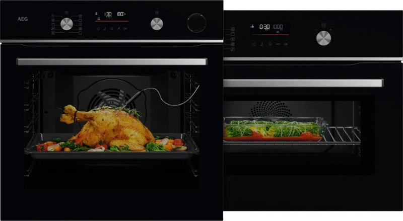 AEG OR6PB52WSB SteamCrisp + AEG OK6NK50WB CombiQuick