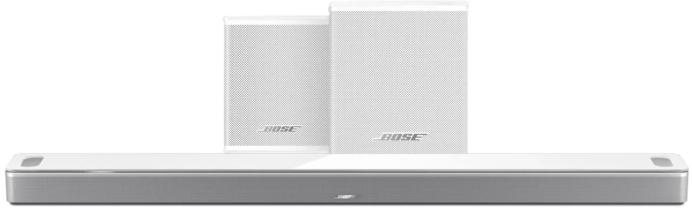 Bose Smart Ultra Soundbar Wit + Bose Surround Speakers Wit