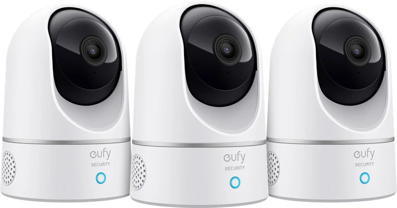 Eufy Indoor Cam 2K Pan & Tilt 3-Pack