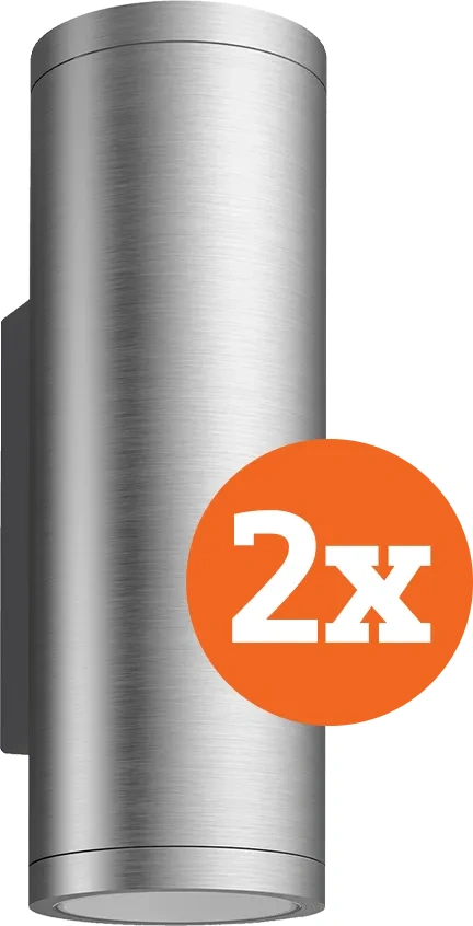 Philips Hue Appear muurlamp White & Color - RVS Duo Pack