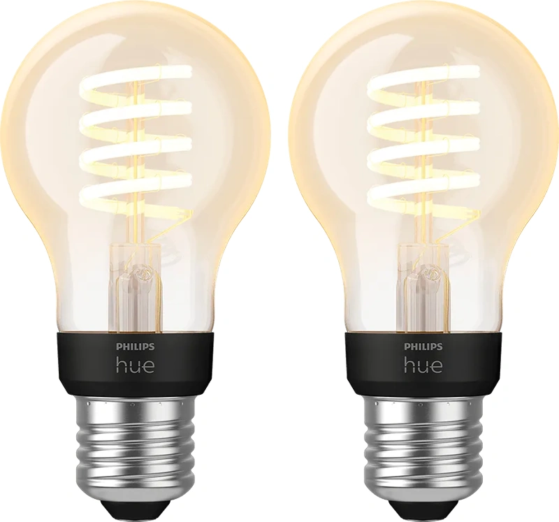 Philips Hue Filamentlamp White Ambiance Standaard E27 2-pack