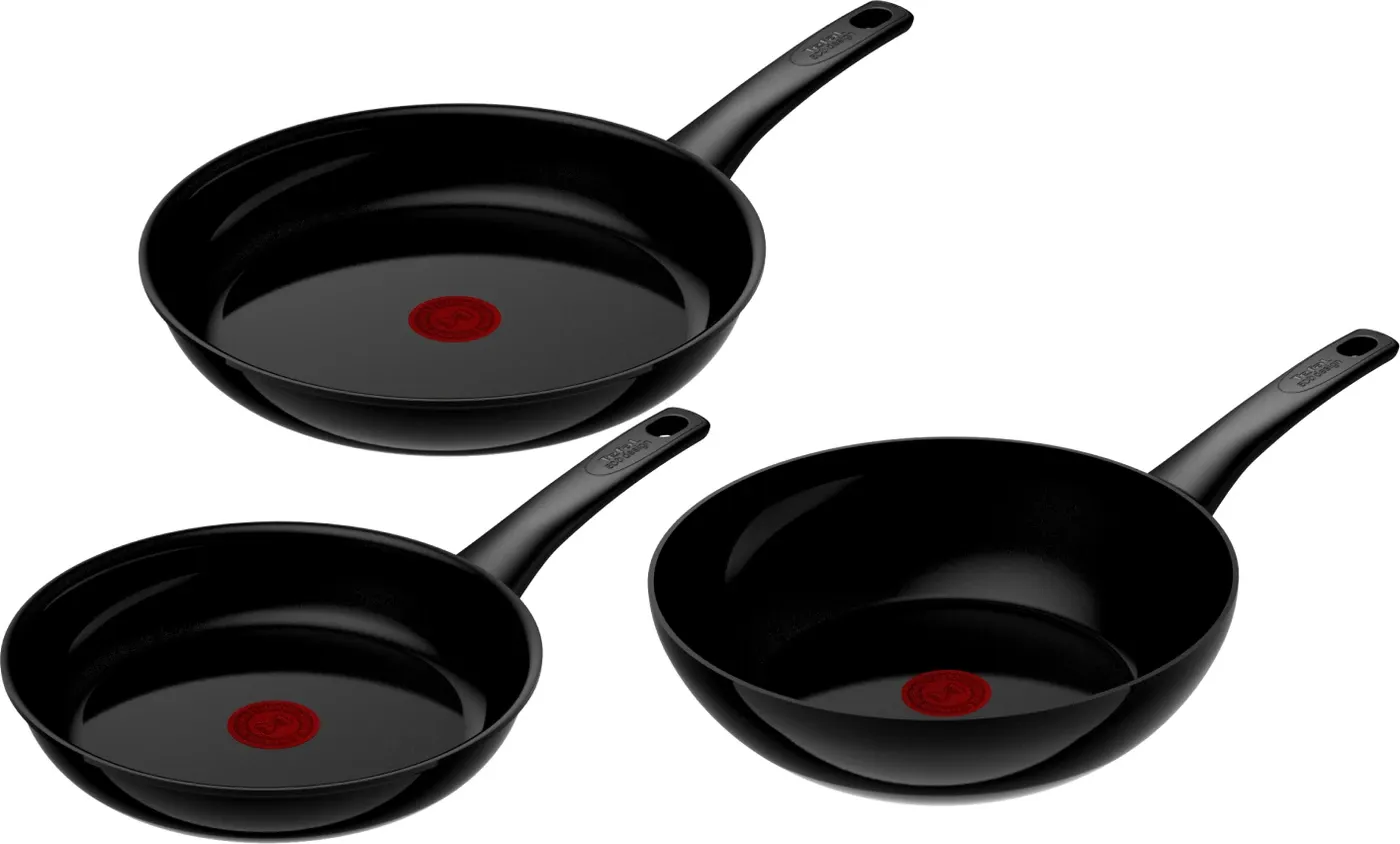 Tefal Renew On Keramische koekenpannenset 24 + 28 cm + Wokpan 28 cm