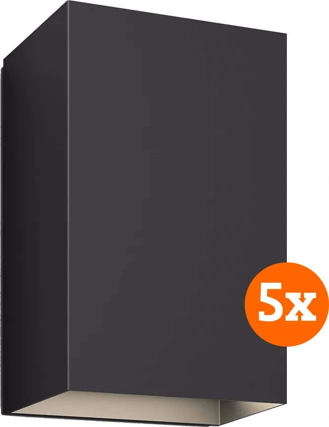Philips Hue Resonate muurlamp White and Color zwart 5-pack