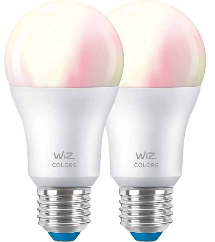 WiZ smart lamp - Gekleurd en wit licht - E27 - 2-pack