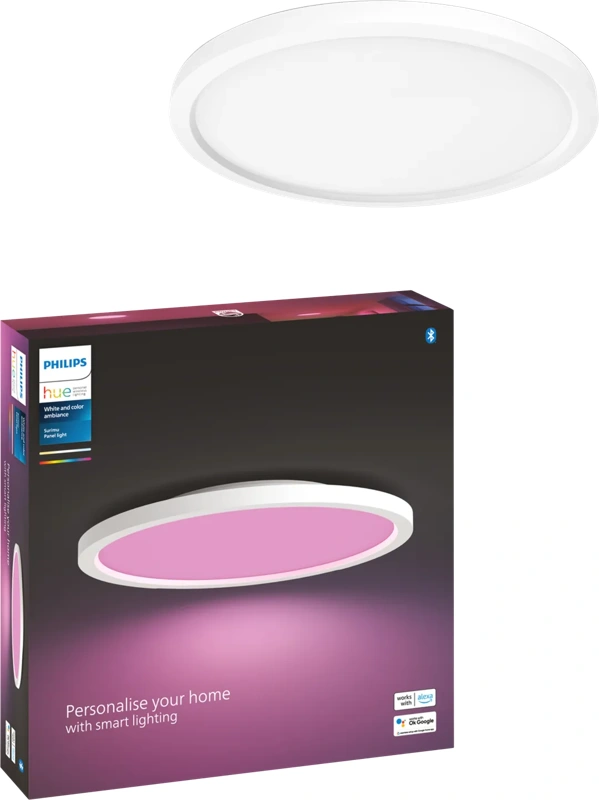 Philips Hue Surimu paneellamp White and Color rond wit