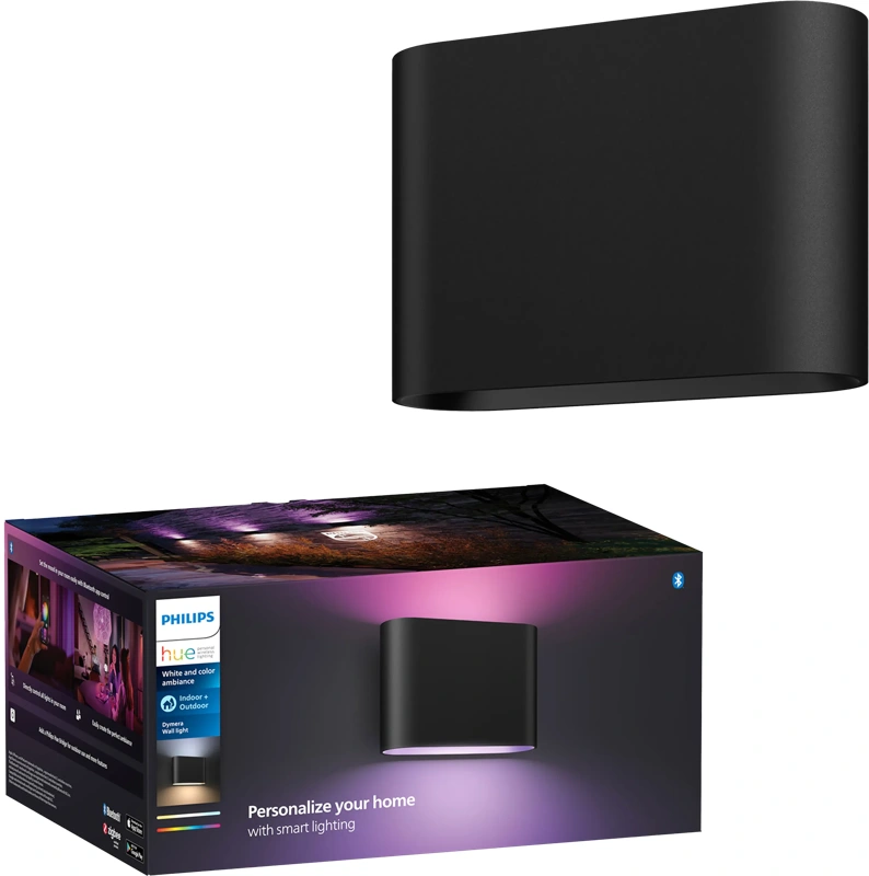 Philips Hue Dymera muurlamp - White and Color - Zwart
