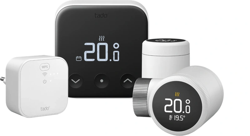 Tado Slimme Thermostaat X startpakket + 2 radiatorknoppen