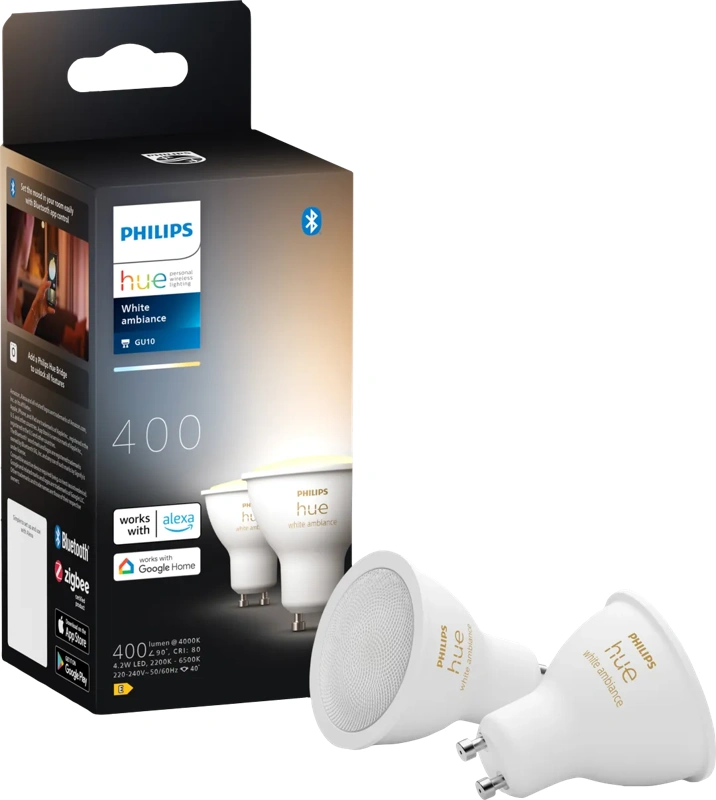 Philips Hue White Ambiance GU10 2-pack
