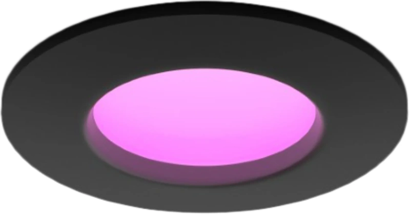 Philips Hue inbouwspot Slim - White and color - 90mm - zwart