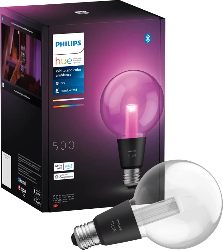 Philips Hue Lightguide Globe White and Color E27