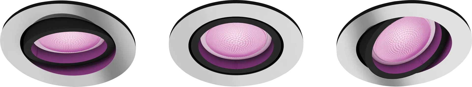 Philips Hue Centura inbouwspot White and Color - rond - Aluminium - 3-pack