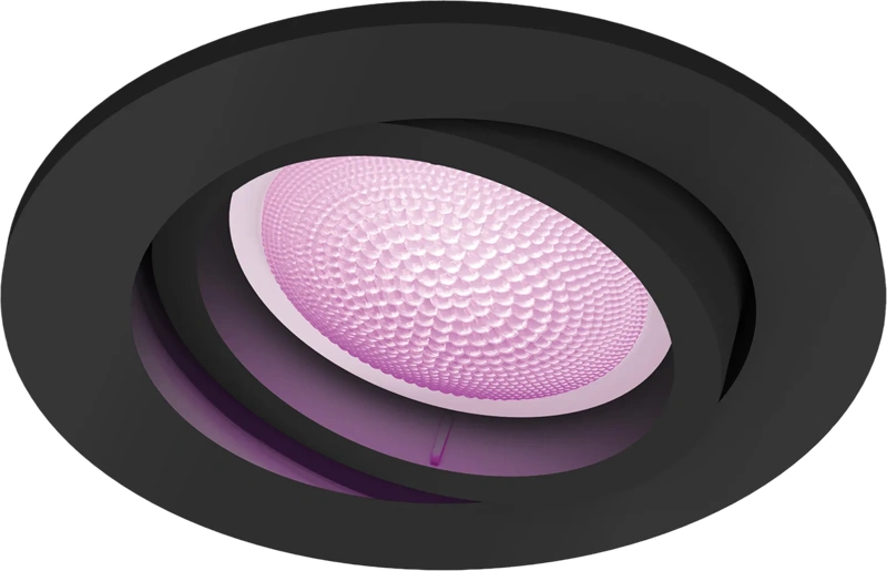 Philips Hue Centura inbouwspot White and Color - rond - Zwart