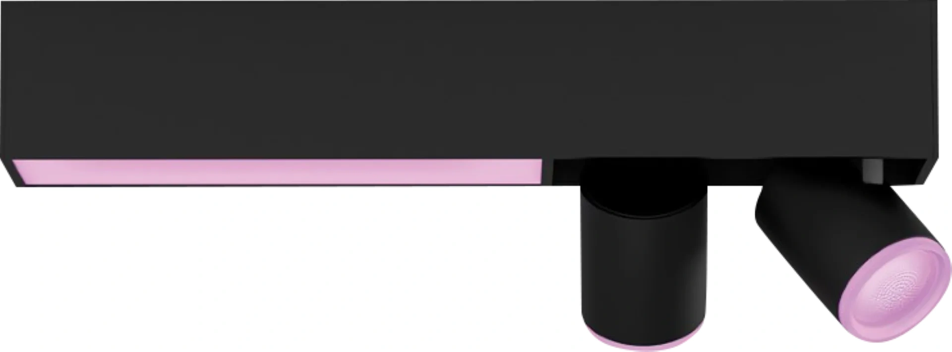 Philips Hue Centris Opbouwspot White and Color - Zwart - Rechthoek - 2-Spots