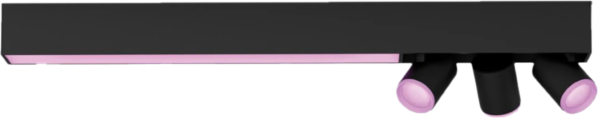 Philips Hue Centris Opbouwspot White and Color - Zwart - Rechthoek - 3-spots