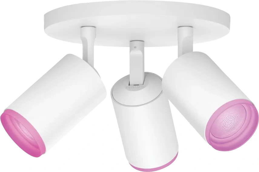 Philips Hue Fugato Opbouwspot White and Color - Wit - 3-spots