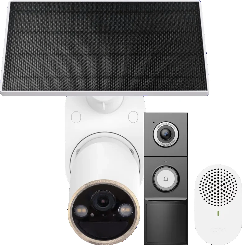 TP-Link Tapo C460 Solar Kit + D235 Smart Battery & Wired Doorbell