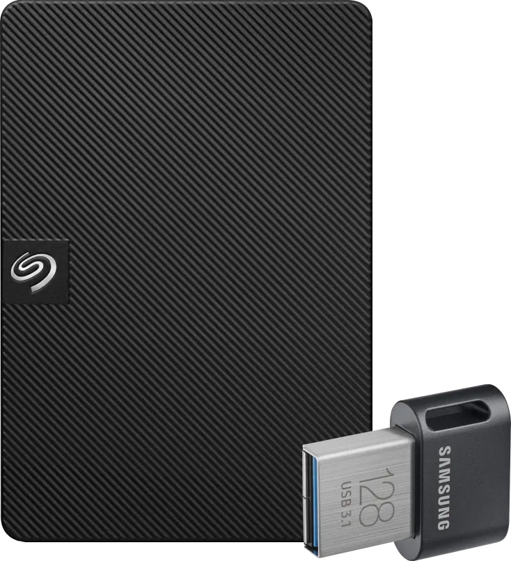 Seagate Expansion Portable 5TB + Samsung Fit Plus USB 128GB
