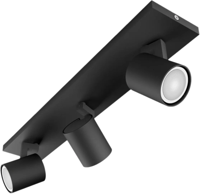 Philips Hue Runner opbouwspot White Ambiance - 3 Spots - Zwart + Dimmer