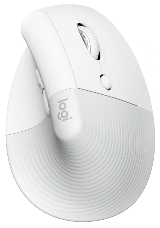 Logitech Lift voor Mac Verticale Ergonomische Muis Wit