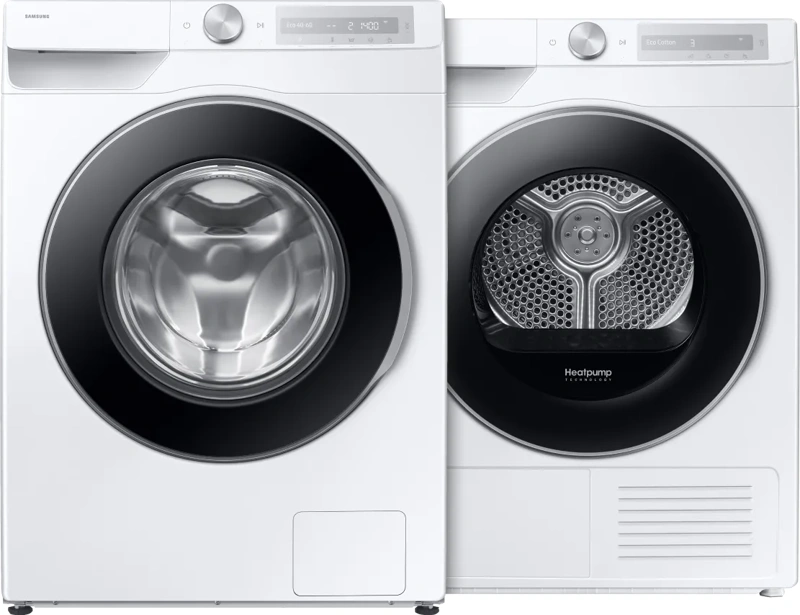 Samsung WW90DG6U25LH AI Wash + Samsung DV90DG6845LHU3 AI Dry+