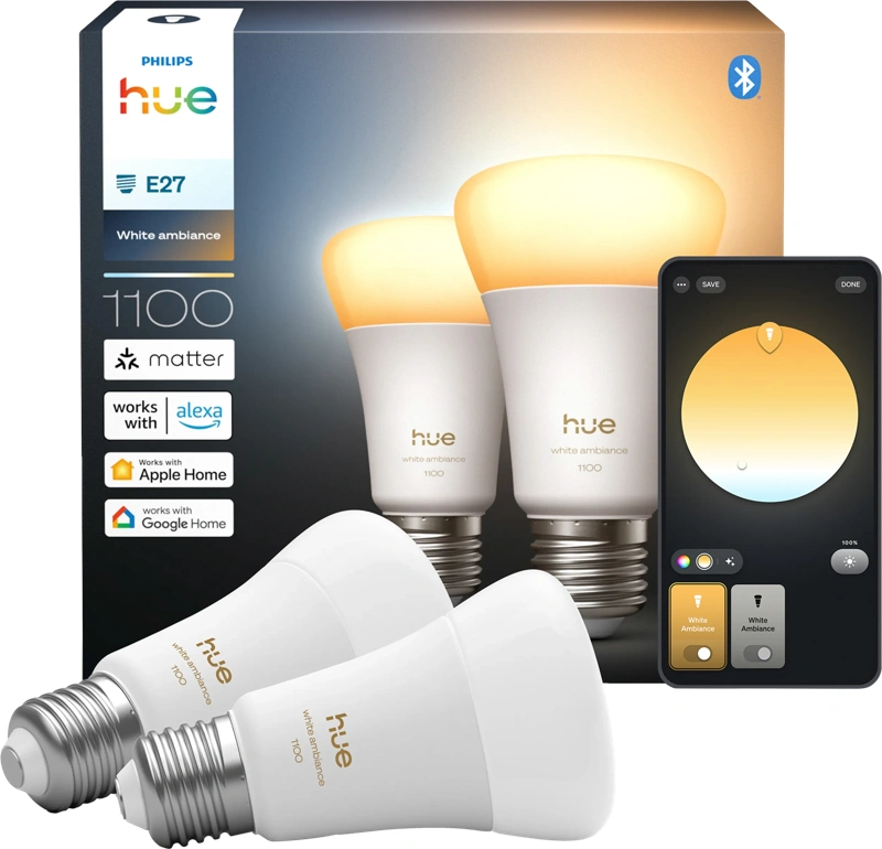 Philips Hue A67 White Ambiance E27 1100lm 2-pack