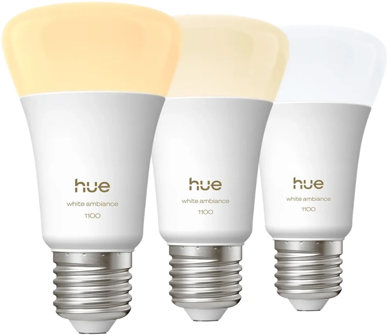 Philips Hue White Ambiance E27 1100lm 3-pack