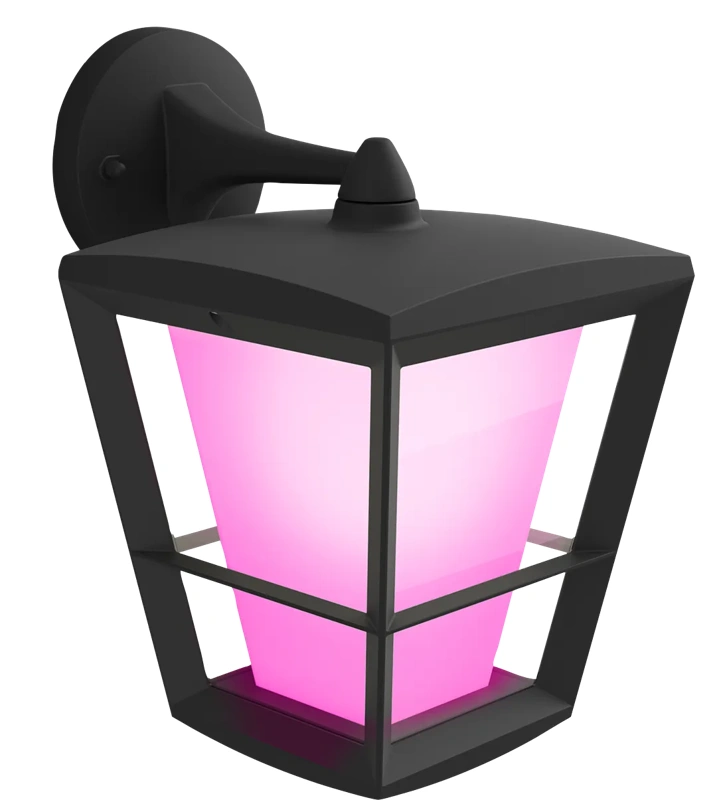 Philips Hue Econic muurlamp White and Color Zwart hangend