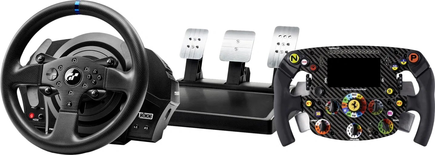 Thrustmaster T300 RS GT + Ferrari SF1000 Wheel Add-On