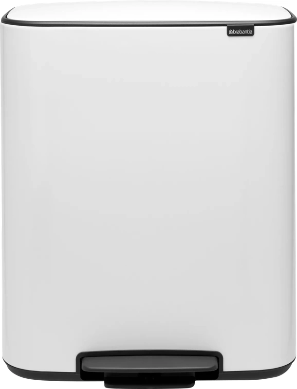 Brabantia Bo Pedal Bin 60 Liter White