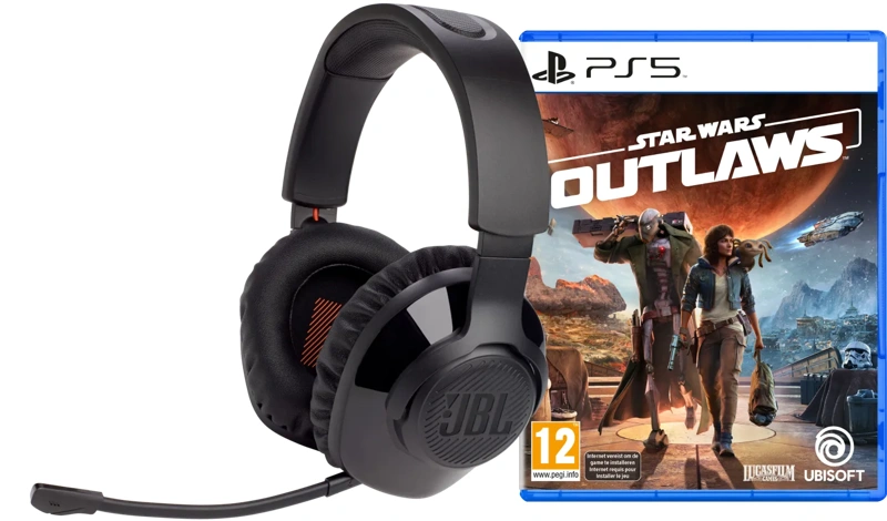 JBL Quantum 350 + Star Wars Outlaws PS5